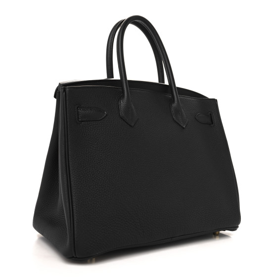 HERMES Togo Swift Canvas 3 in 1 Birkin 30 Black