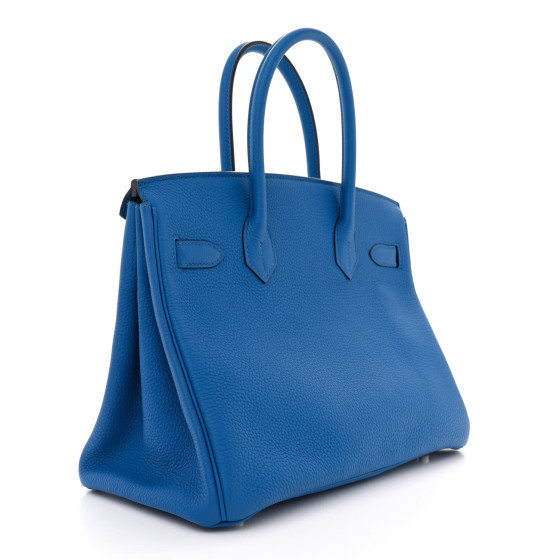 HERMES Togo BIRKIN 30 Bleu Zellige