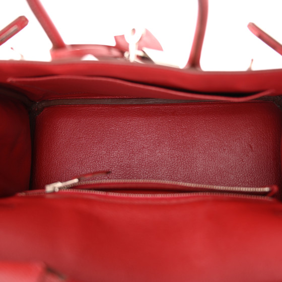 HERMES Epsom Birkin 25 Rouge Garance