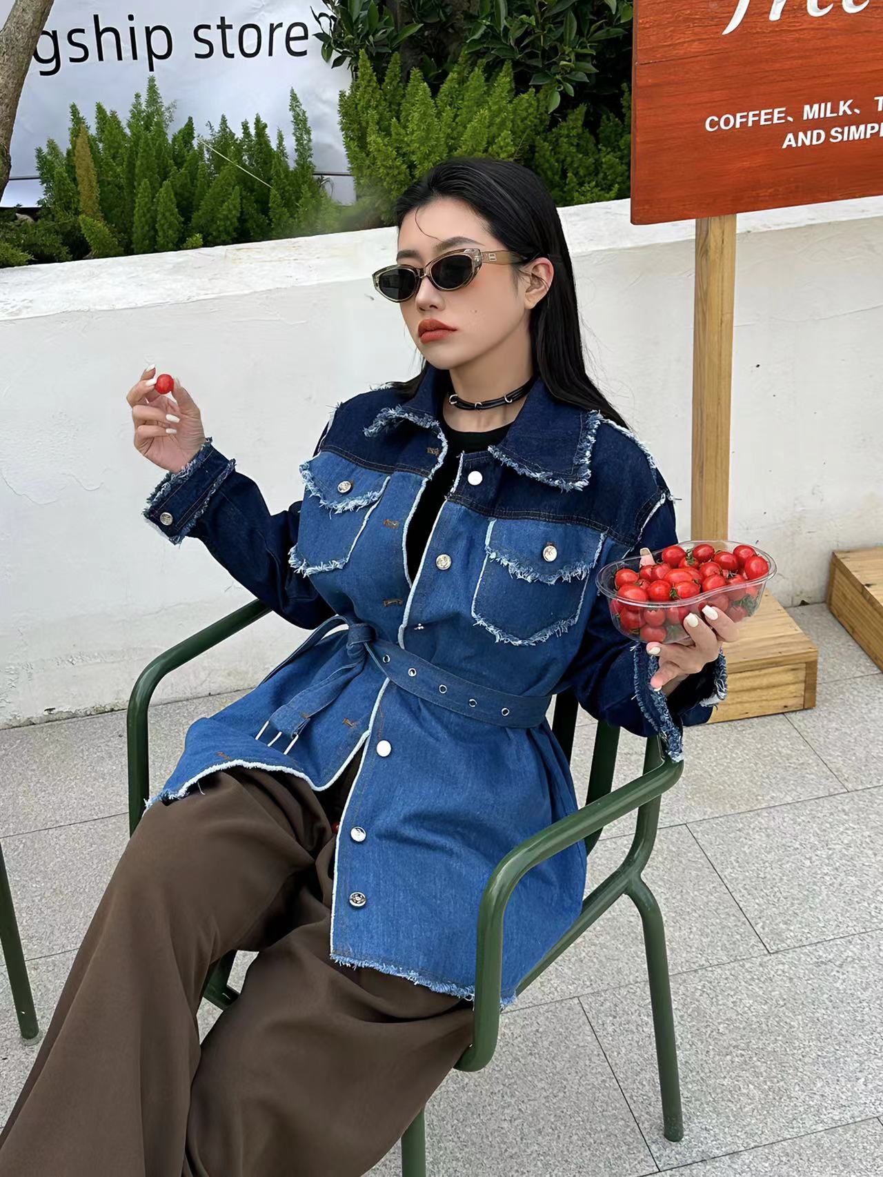 24*ss Chanel denim shirt jacket