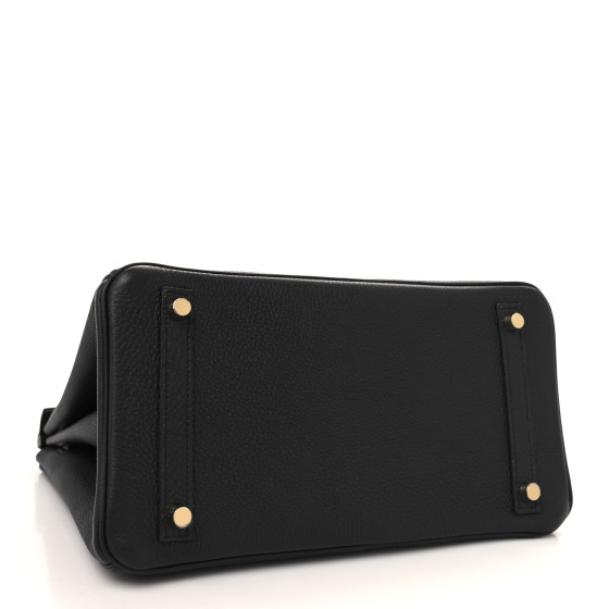 HERMES Togo Swift Canvas 3 in 1 Birkin 30 Black