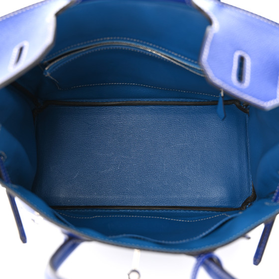HERMES Epsom Candy Birkin 30 Bleu Electrique Mykonos